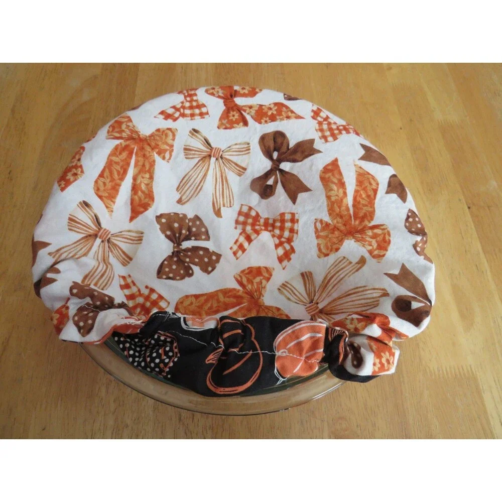 Kitchenaid Bowl Cover, Reversible Pumpkins, Fall Bows Mixer Bowl Cover 4.5 QUART